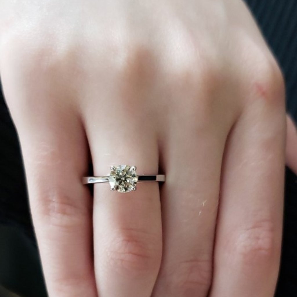 14k Gold 1 Ct Natural Diamond Ring